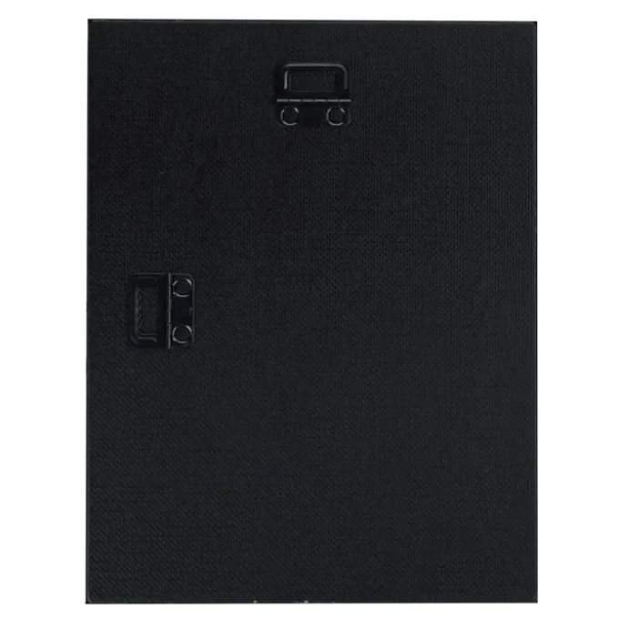 Black Glass Wall Plaque - 9 inches