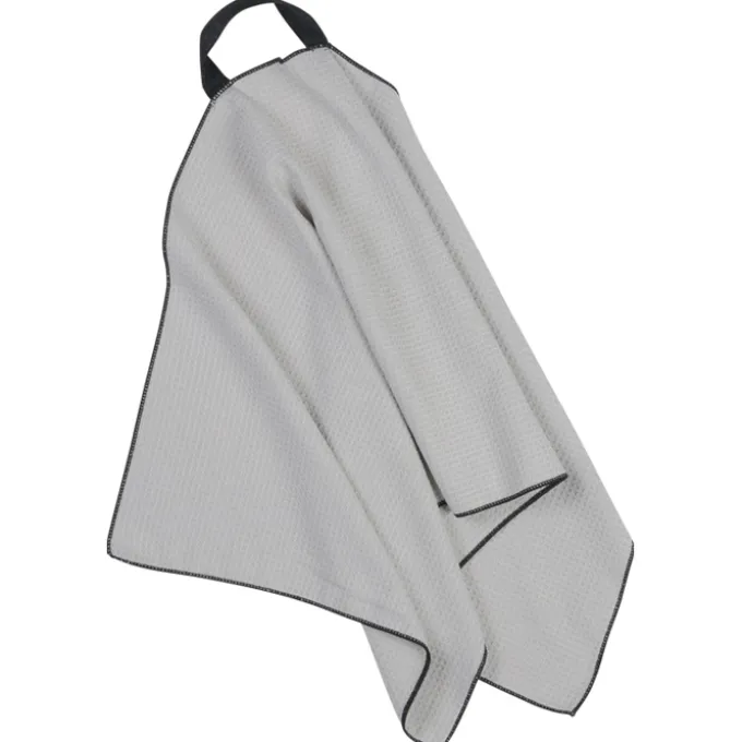 Black Loop Waffle Golf Towel - 17 inches x 40 inches