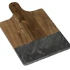 Black Marble and Wood Cutting Board