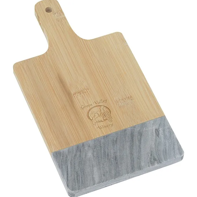 Black Marble & Bamboo Cutting Board