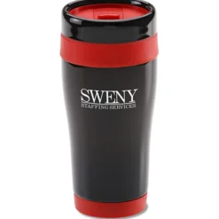 Black Stainless Steel Tumbler - 16 oz - 24 hr