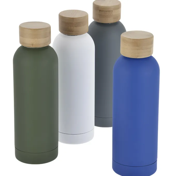 Blair Vacuum Bottle with Bamboo Lid - 17 oz