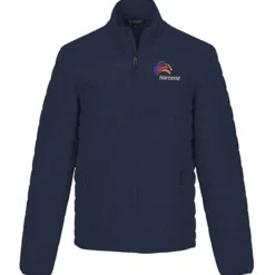 Block Patterned Puffer Jacket - Men's