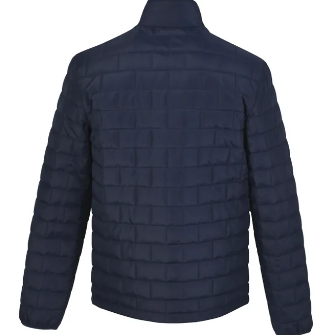 Block Patterned Puffer Jacket - Men's