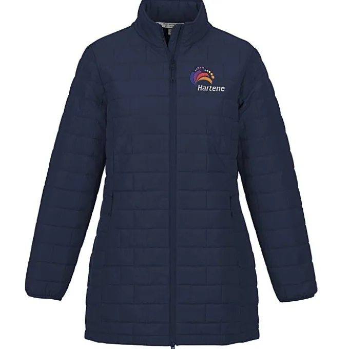 Block Patterned Puffer Jacket - Ladies'