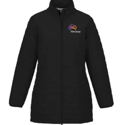 Block Patterned Puffer Jacket - Ladies'