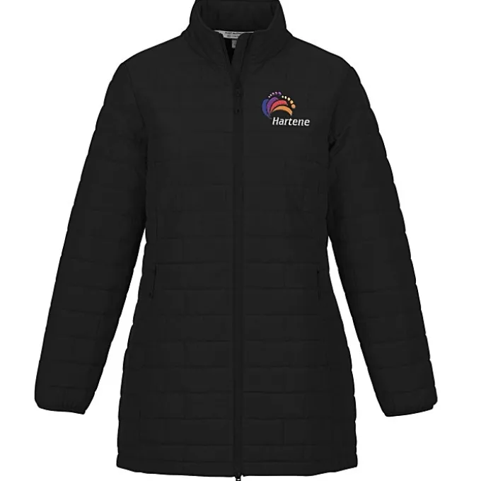 Block Patterned Puffer Jacket - Ladies'