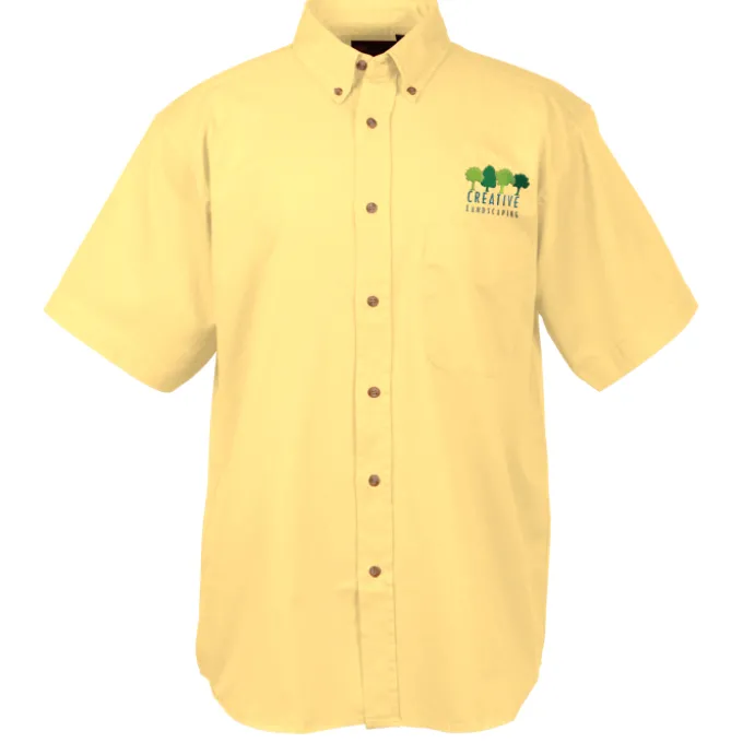 Blue Generation Fine SS Twill Shirt - Men's