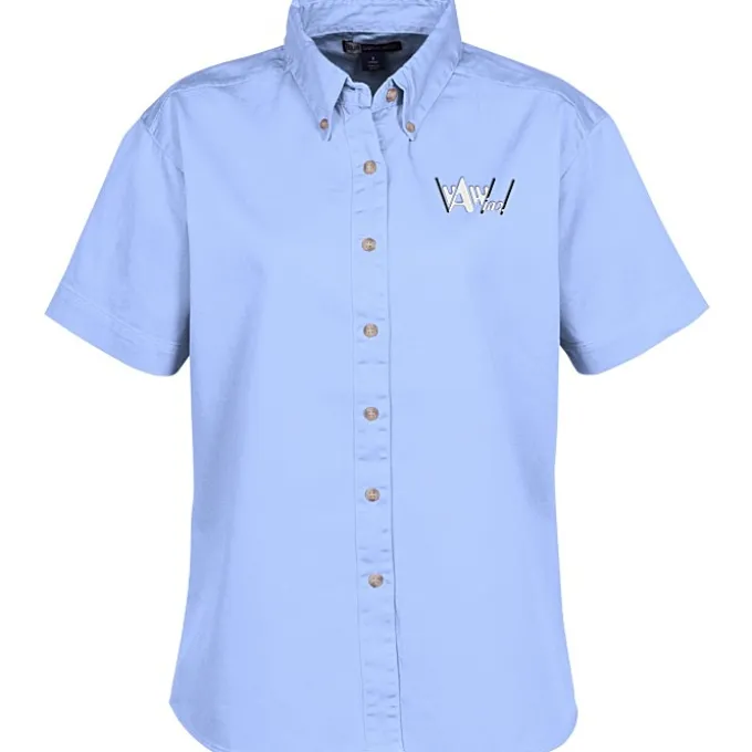 Blue Generation Fine SS Twill Shirt - Ladies'