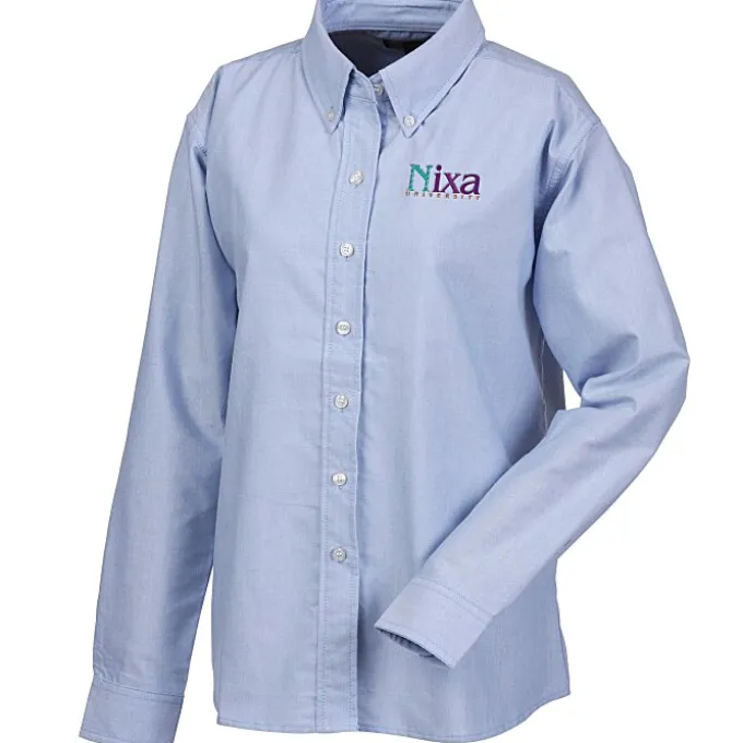 Blue Generation Long Sleeve Oxford - Ladies' - Solid