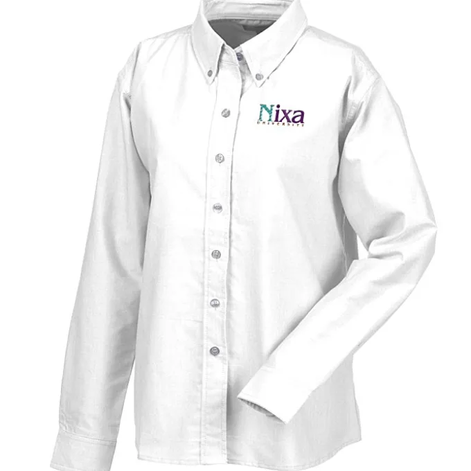 Blue Generation Long Sleeve Oxford - Ladies' - Solid