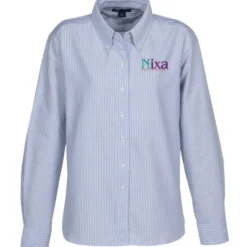 Blue Generation Long Sleeve Oxford - Ladies' - Stripes