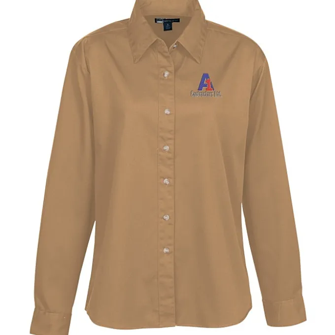 Blue Generation LS Stain-Resistant Twill Shirt - Ladies'