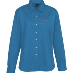 Blue Generation LS Stain-Resistant Twill Shirt - Ladies'