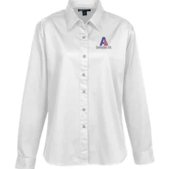 Blue Generation LS Stain-Resistant Twill Shirt - Ladies'