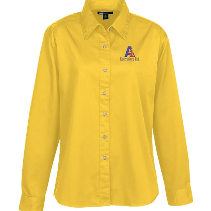 Blue Generation LS Stain-Resistant Twill Shirt - Ladies'