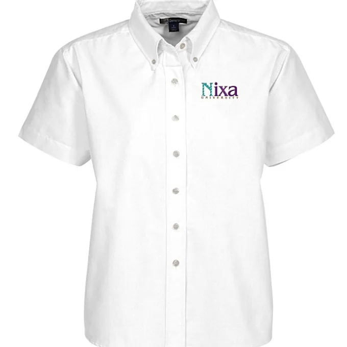 Blue Generation Short Sleeve Oxford - Ladies' - Solid