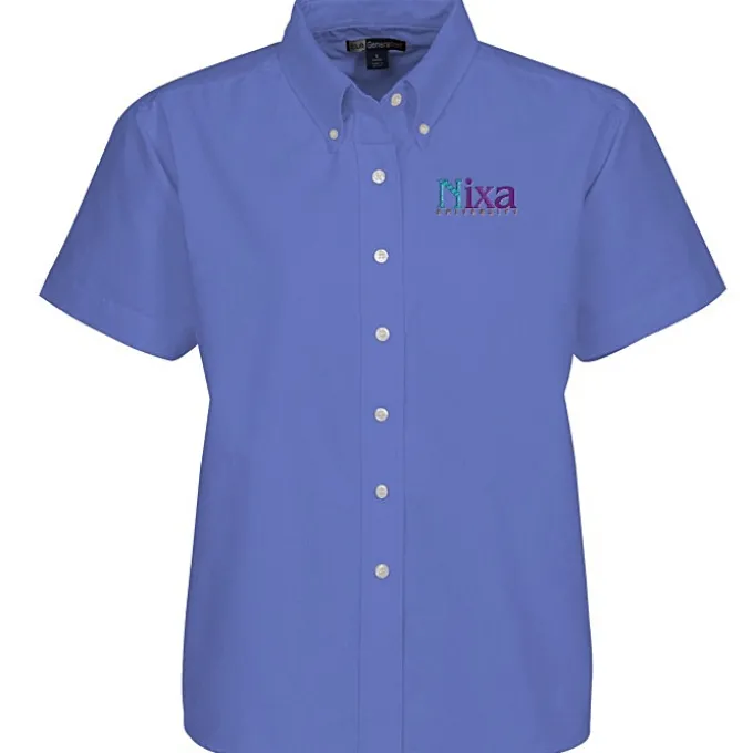 Blue Generation Short Sleeve Oxford - Ladies' - Solid