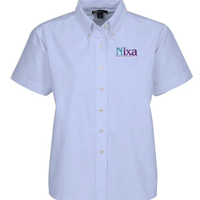 Blue Generation Short Sleeve Oxford - Ladies' - Solid