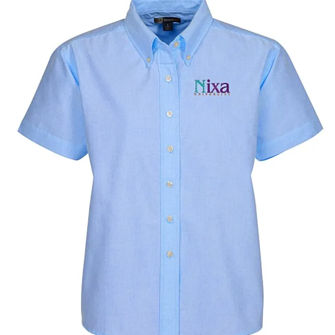 Blue Generation Short Sleeve Oxford - Ladies' - Solid