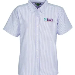 Blue Generation Short Sleeve Oxford - Ladies' - Stripes