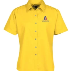 Blue Generation SS Stain-Resistant Twill Shirt - Ladies'