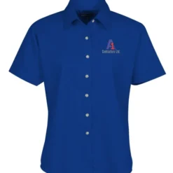 Blue Generation SS Stain-Resistant Twill Shirt - Ladies'