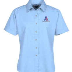 Blue Generation SS Stain-Resistant Twill Shirt - Ladies'