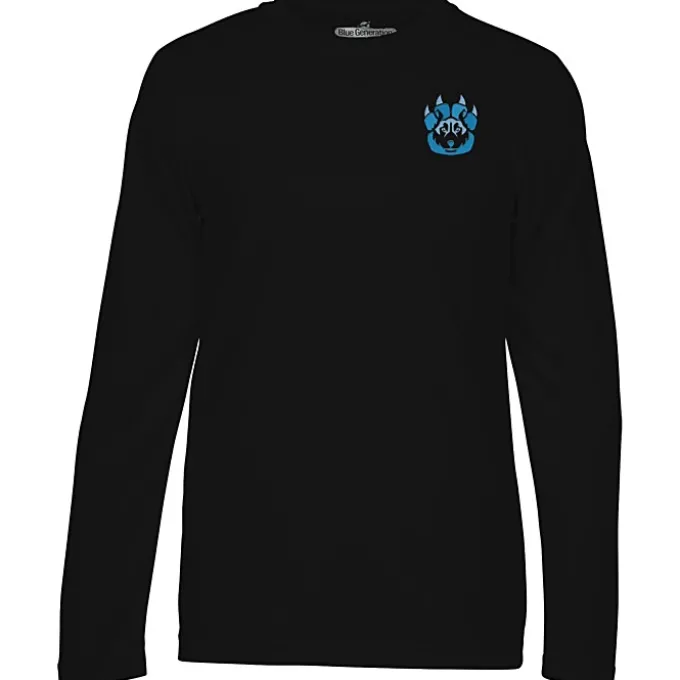 BLU-X-DRI Stain Release Performance LS T-Shirt - Men's - Embroidered
