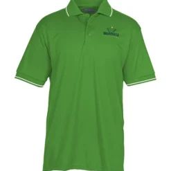 BLU-X-DRI Stain Release Performance Tipped Polo - Men's