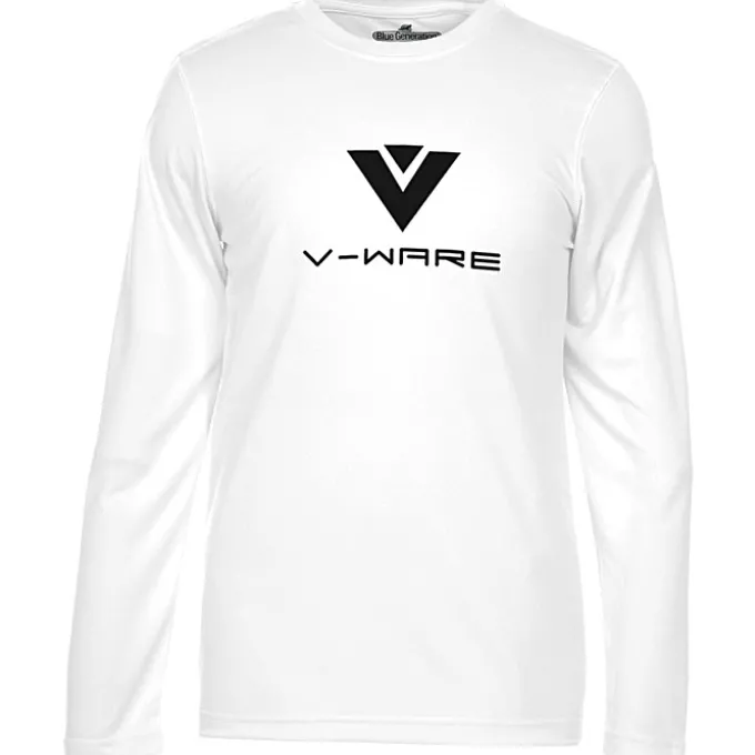 BLU-X-DRI Stain Release Performance LS T-Shirt - Men's