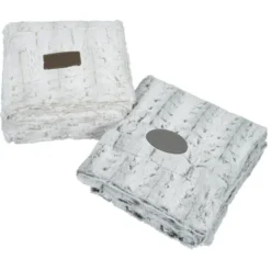 Bordeaux Faux Fur Throw Blanket - 24 hr