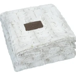 Bordeaux Faux Fur Throw Blanket - 24 hr