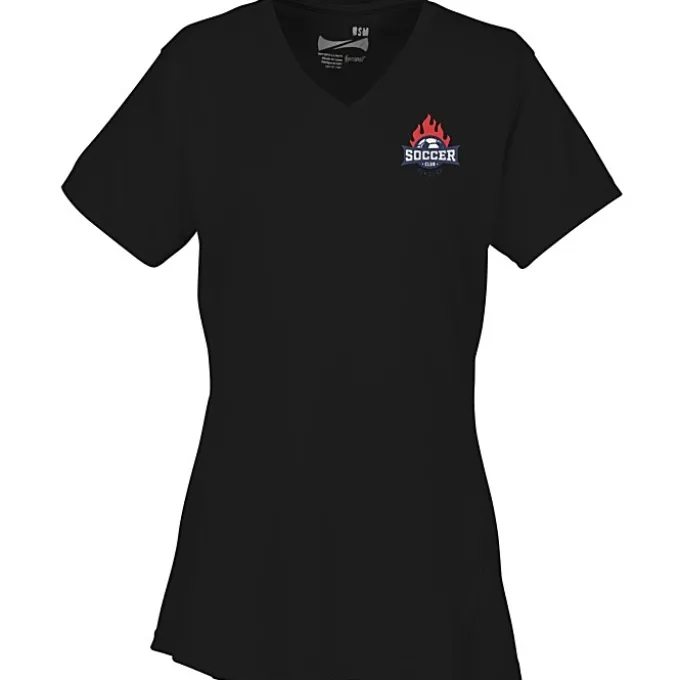 Boston V-Neck Training Tech Tee- Ladies' - Embroidered