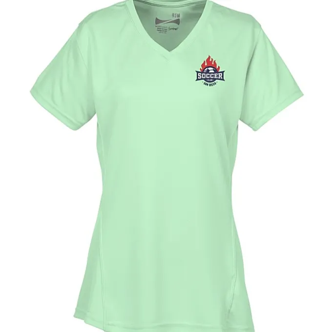 Boston V-Neck Training Tech Tee- Ladies' - Embroidered