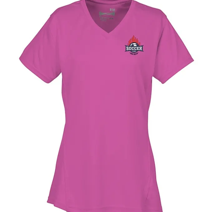 Boston V-Neck Training Tech Tee- Ladies' - Embroidered