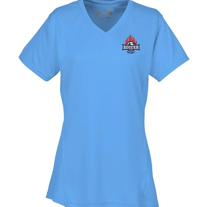 Boston V-Neck Training Tech Tee- Ladies' - Embroidered