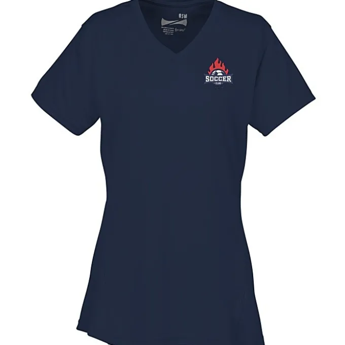 Boston V-Neck Training Tech Tee- Ladies' - Embroidered