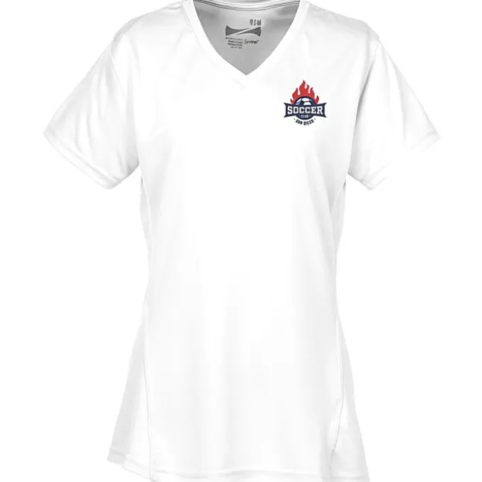 Boston V-Neck Training Tech Tee- Ladies' - Embroidered