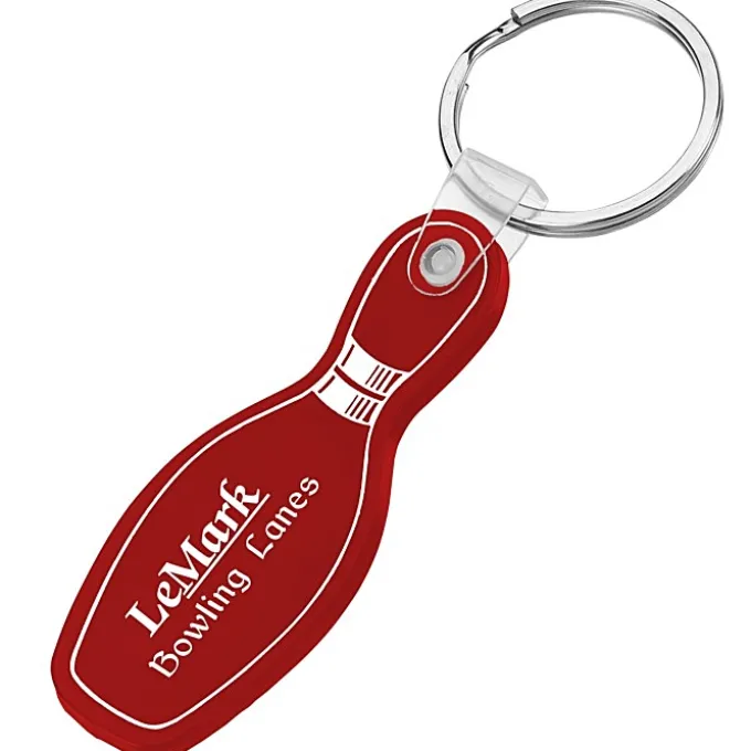 Bowling Pin Soft Keychain - Opaque