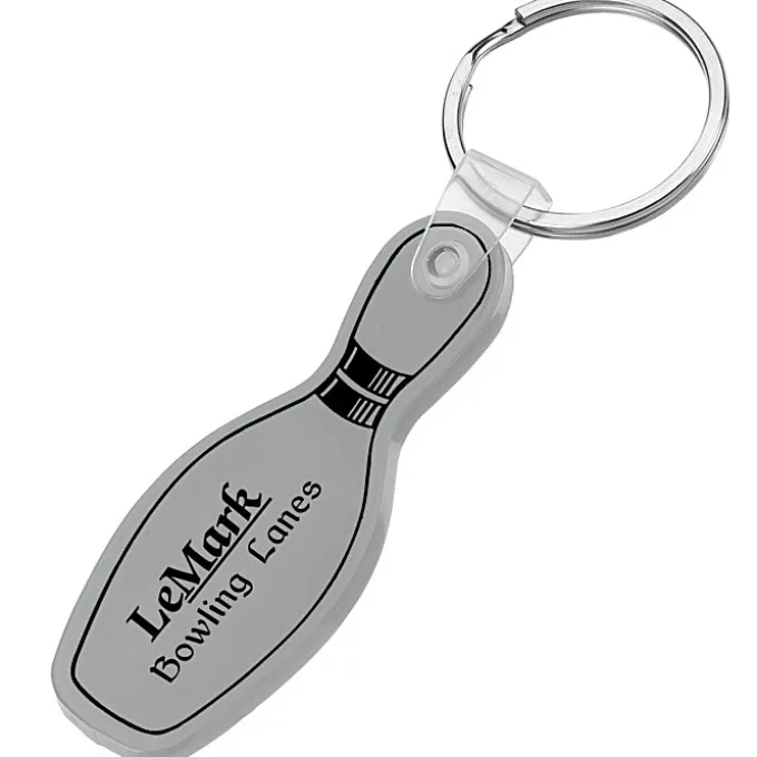 Bowling Pin Soft Keychain - Opaque