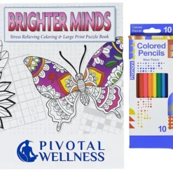 Brighter Minds Puzzle & Coloring Book - Set