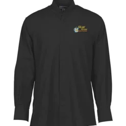 Broadcloth Banded Collar Shirt - Men's