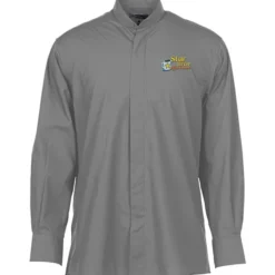 Broadcloth Banded Collar Shirt - Men's
