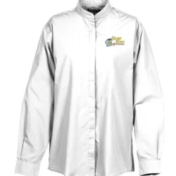Broadcloth Banded Collar Shirt - Ladies'