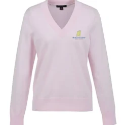 Brooks Brothers Cotton Blend V-Neck Sweater - Ladies'