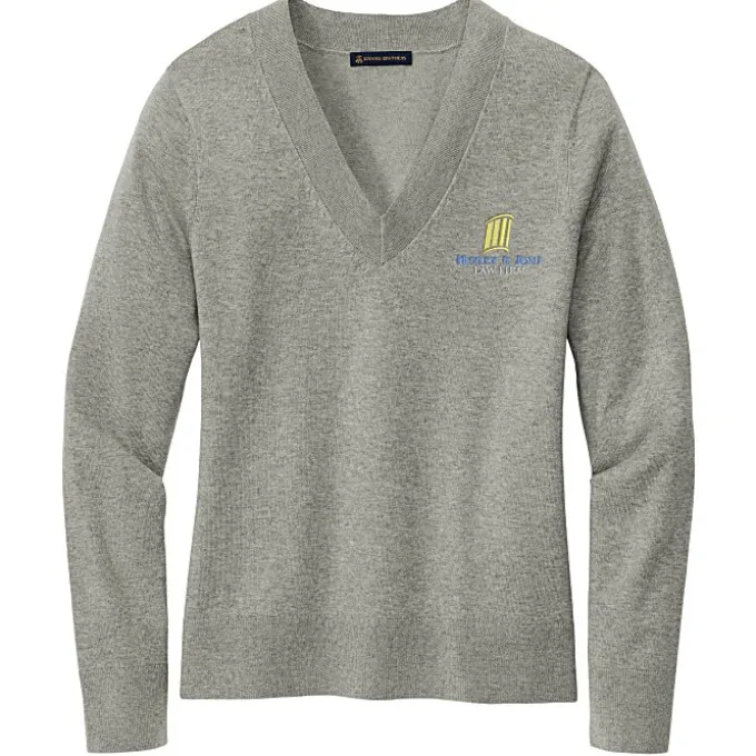 Brooks Brothers Cotton Blend V-Neck Sweater - Ladies'