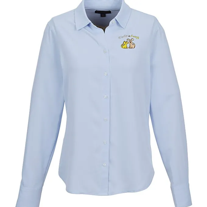 Brooks Brothers Full Button Satin Blouse