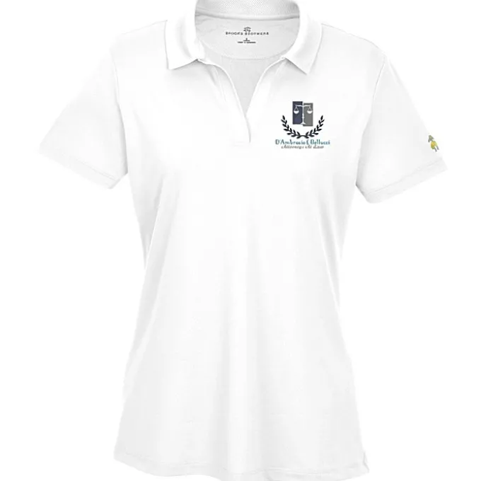 Brooks Brothers Mesh Pique Performance Polo - Ladies'