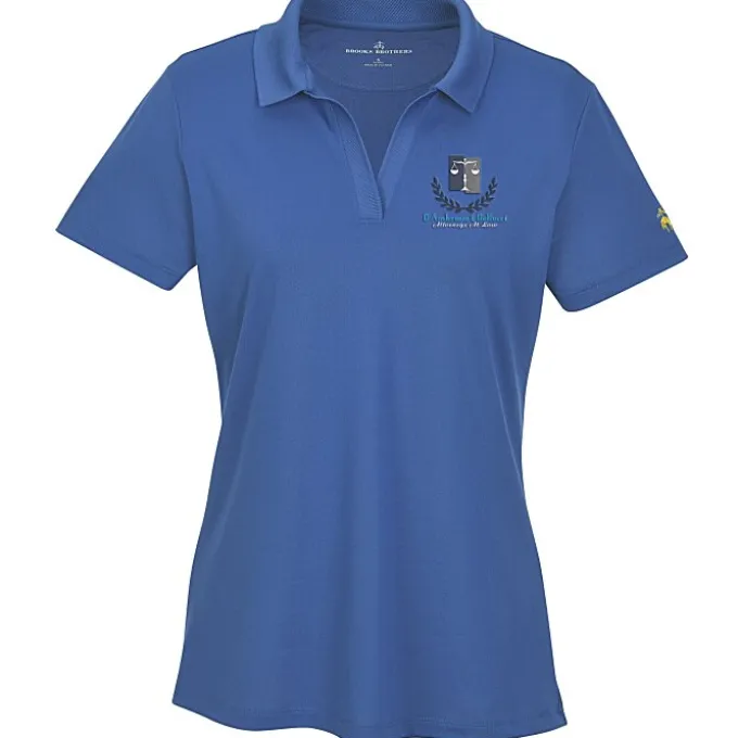Brooks Brothers Mesh Pique Performance Polo - Ladies'